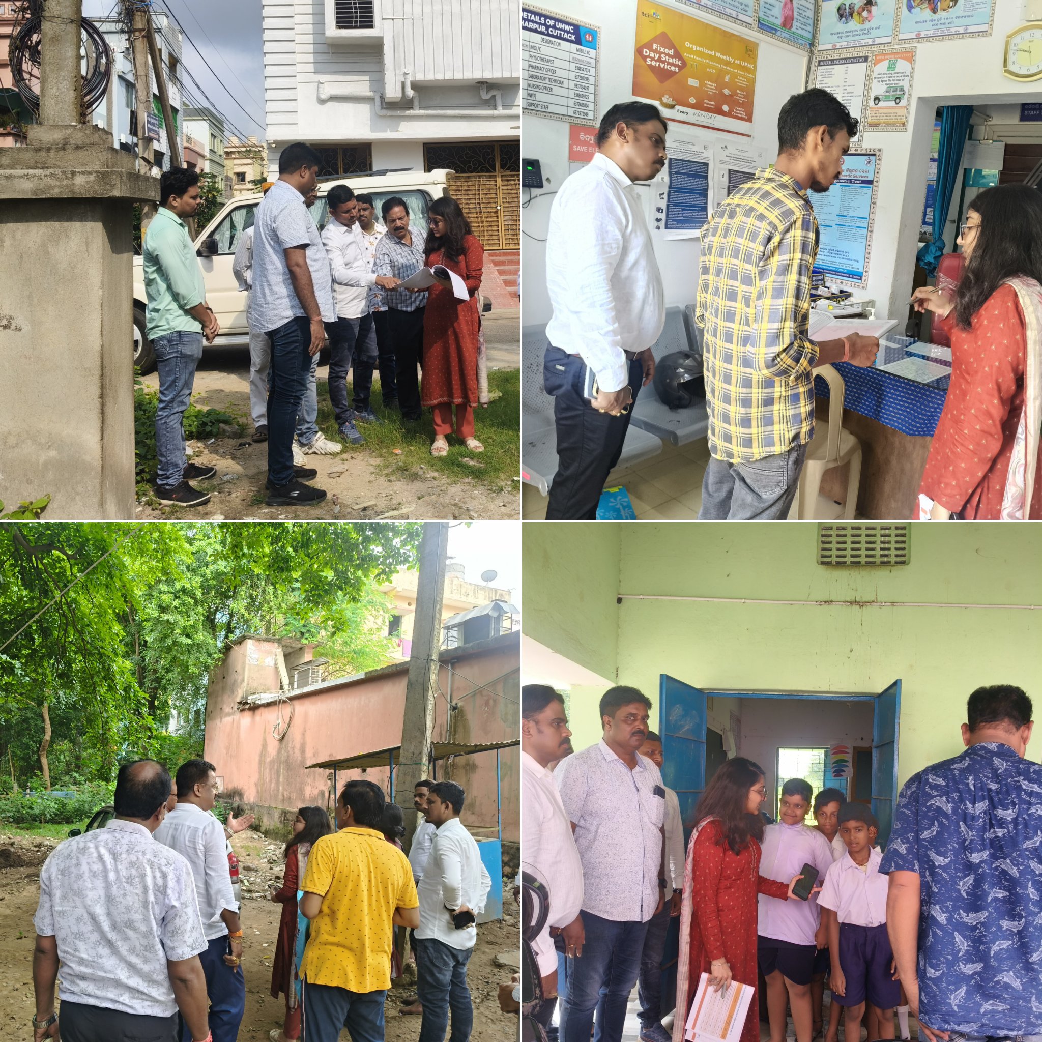 The CMC Commissioner, joined by her team and Ward 3’s Corporator, visited Ward 3 today to inspect and review the progress of ongoing development projects.